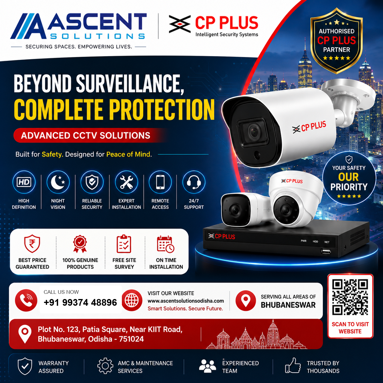 Ascent Solutions CCTV installation service banner